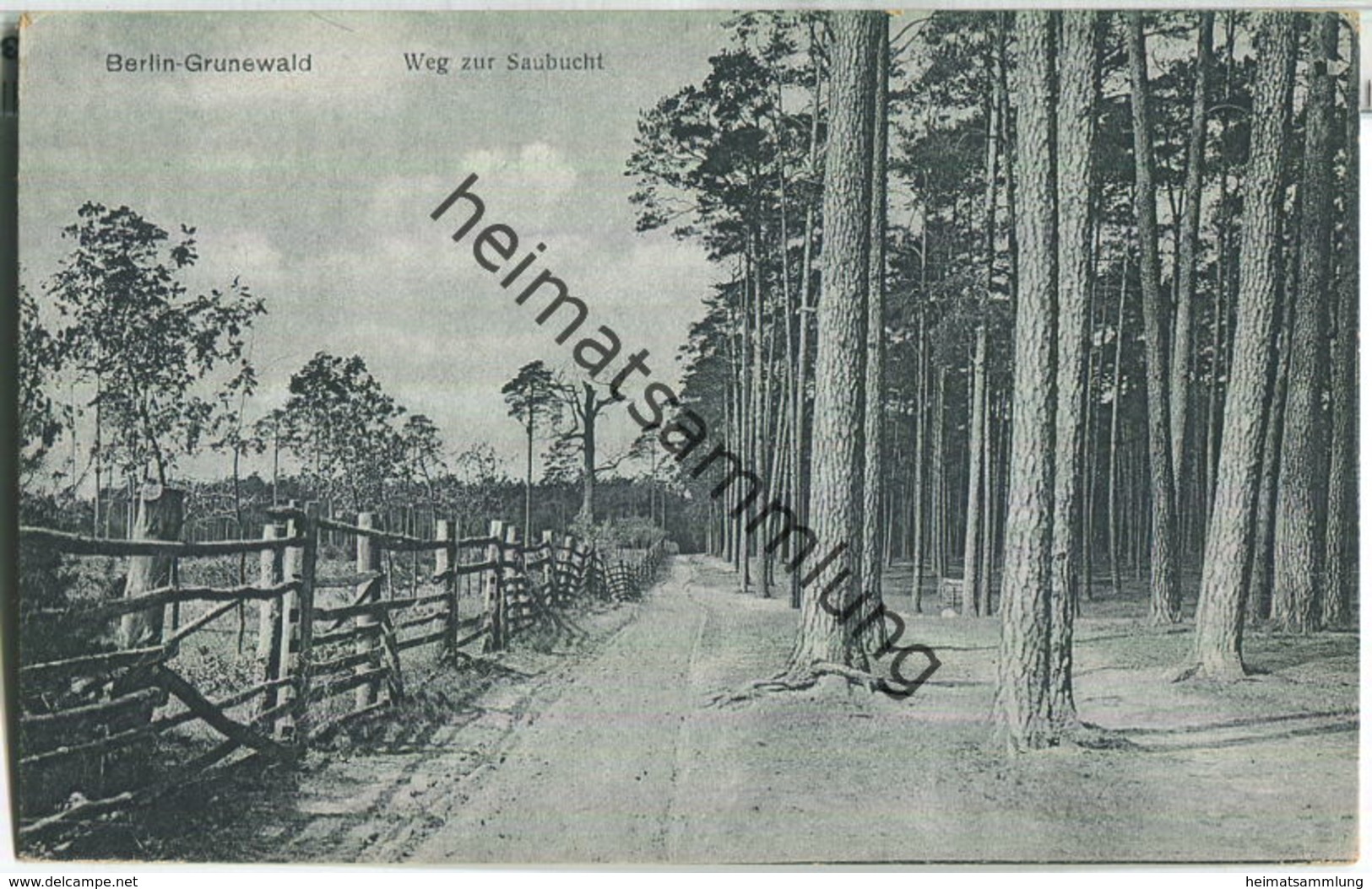 Berlin-Grunewald - Weg Zur Saubucht - Verlag J. Goldiner Berlin 20er Jahre - Grunewald