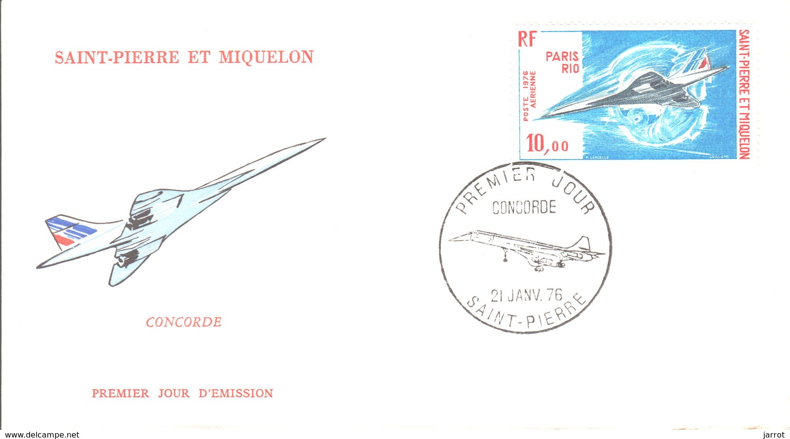 FDC 1976 PA N° 62 21 Janvier 1976 - FDC