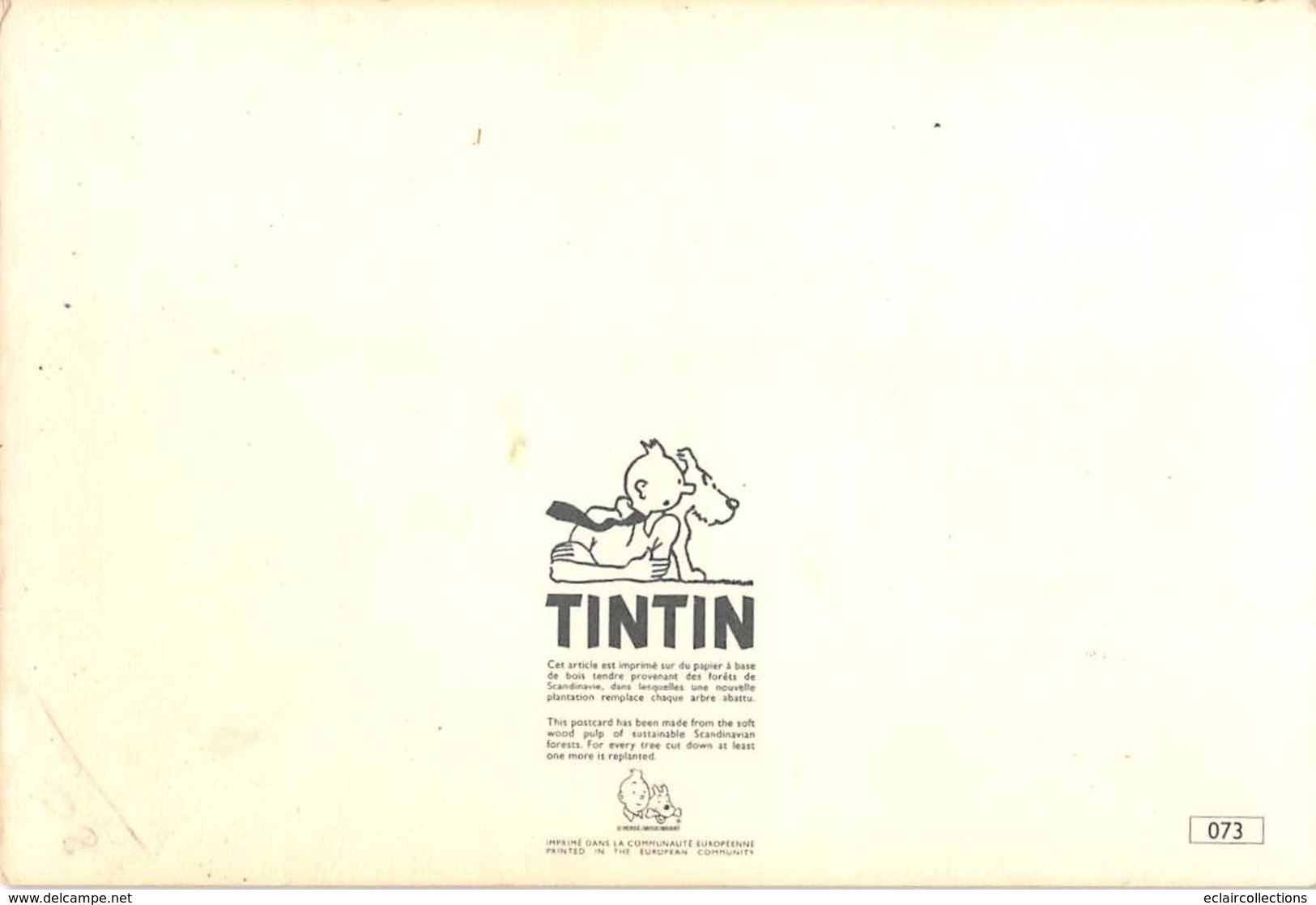 Thème . Bande Dessinée . Tintin   5 Cartes Vintage. Edition Yvon Et Autres   (voir Scan) - Comics