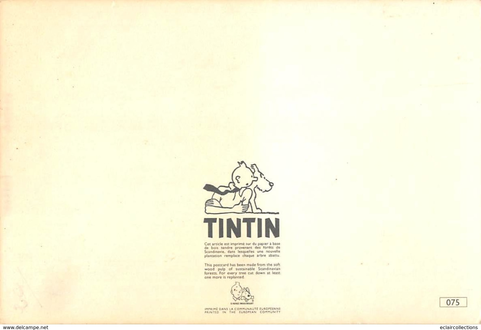 Thème . Bande Dessinée . Tintin   5 Cartes Vintage. Edition Yvon Et Autres   (voir Scan) - Stripverhalen