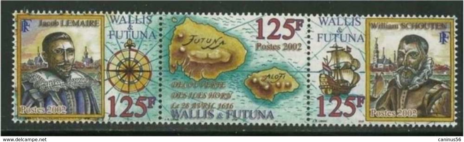 Wallis Et Futuna - 2002 N** Jacob Lemaine Iles Horn William Schouten - Unused Stamps