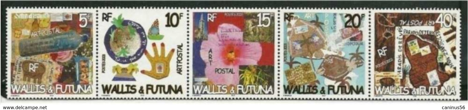 Wallis Et Futuna 2003 Yt N° 592 593 594 595 596 N** Neufs Art Postal - Unused Stamps