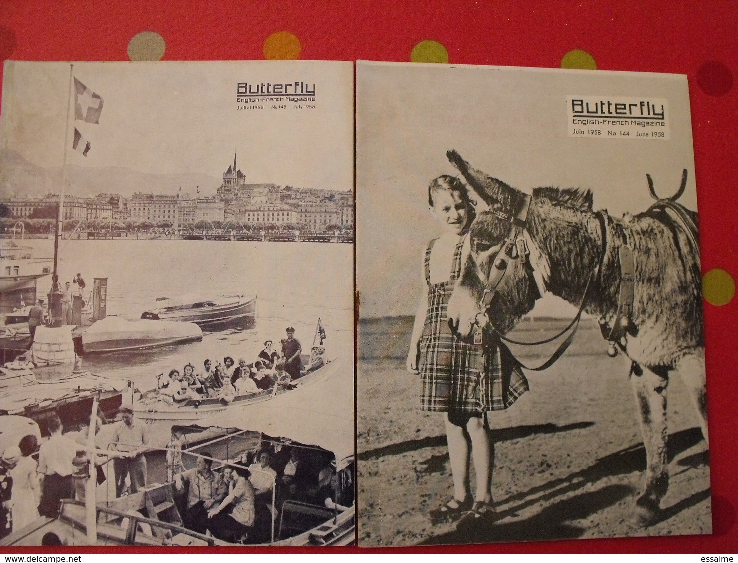 16 Revues Butterfly, English-French Magazine. Revue Pédagogique1958-1960 - Instructional