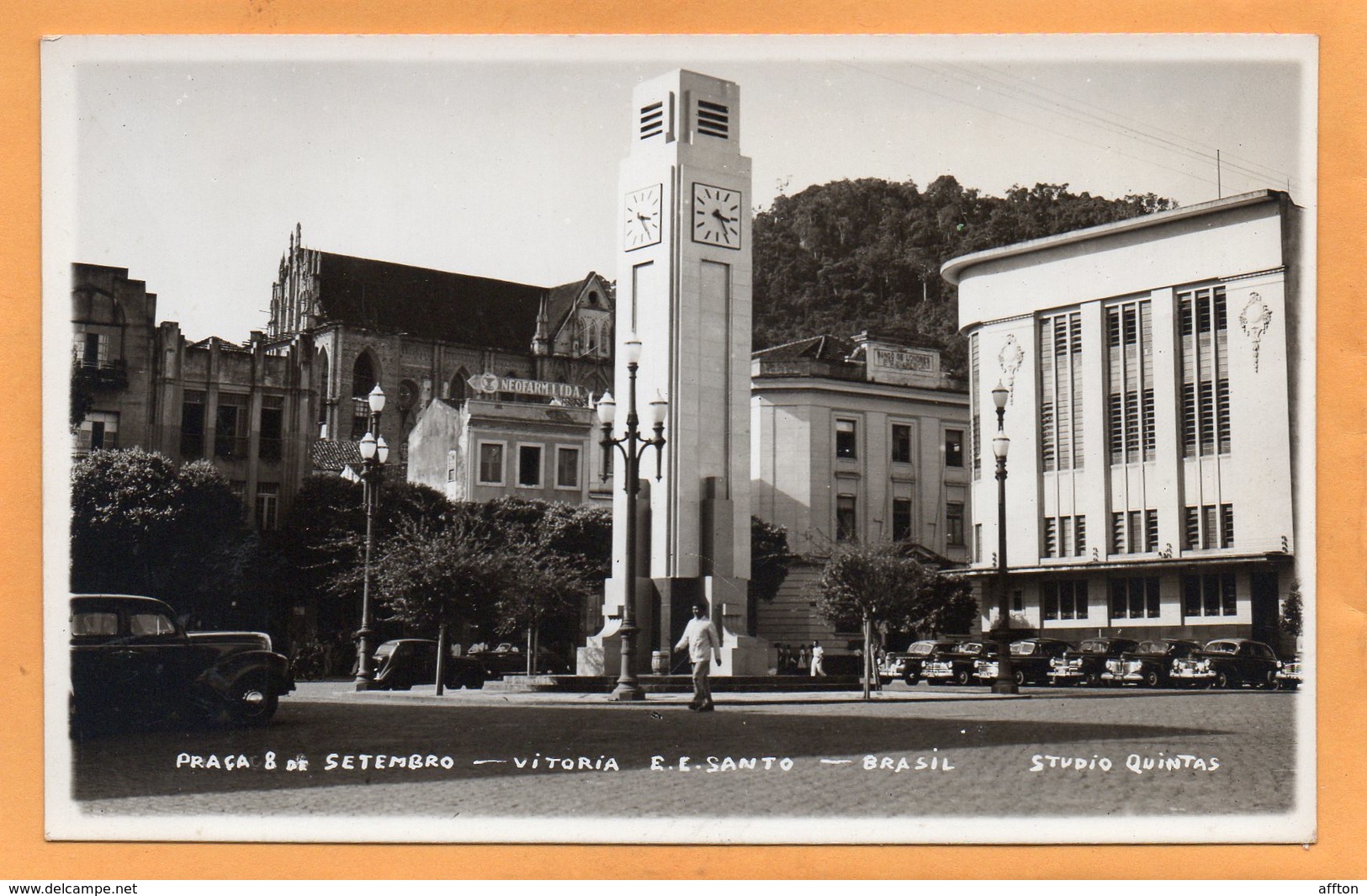 Vitoria Brazil Old Real Photo Postcard - Vitória