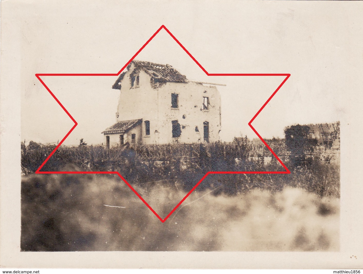 Photo 14-18 VILLE-SUR-TOURBE - Les Ruines D'une Maison De Cheminots (A212, Ww1, Wk 1) - Ville-sur-Tourbe