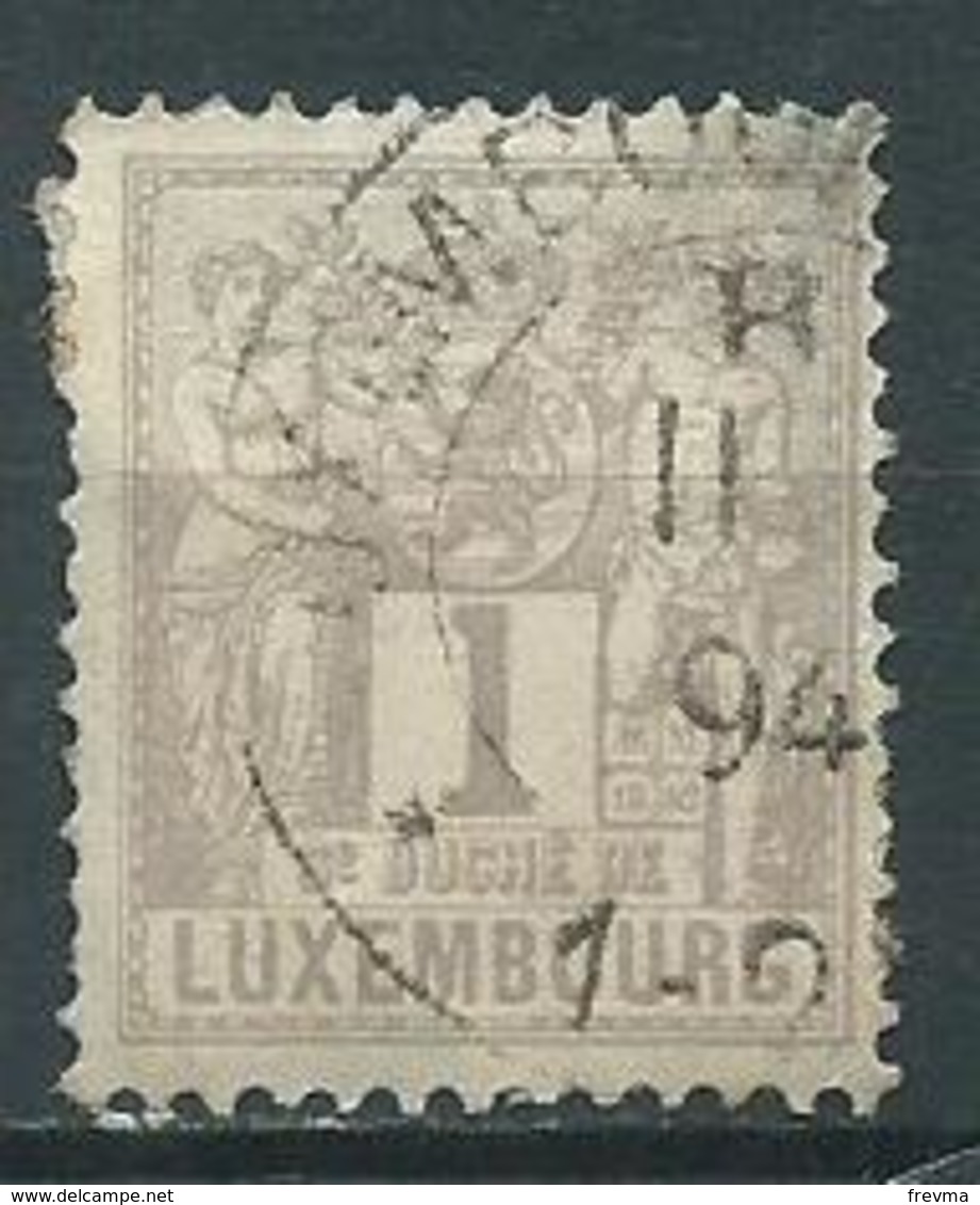 Timbre Luxembourg Y&T N°47 - 1891 Adolphe De Face