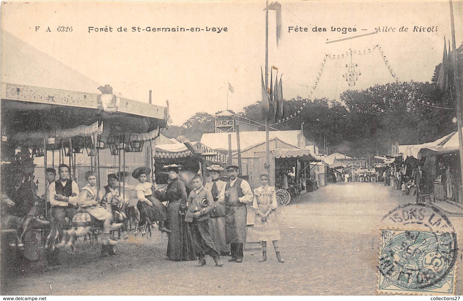 78-SAINT-GERMAIN-EN-LAYE- FÊTE DES LOGES- ALLEE DE RIVOLI - St. Germain En Laye (Château)