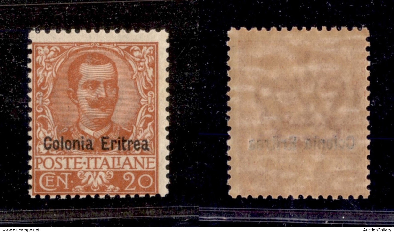 Colonie - Eritrea - 1903 - 20 Cent Floreale Soprastampato (23) - Gomma Integra (25) - Andere & Zonder Classificatie