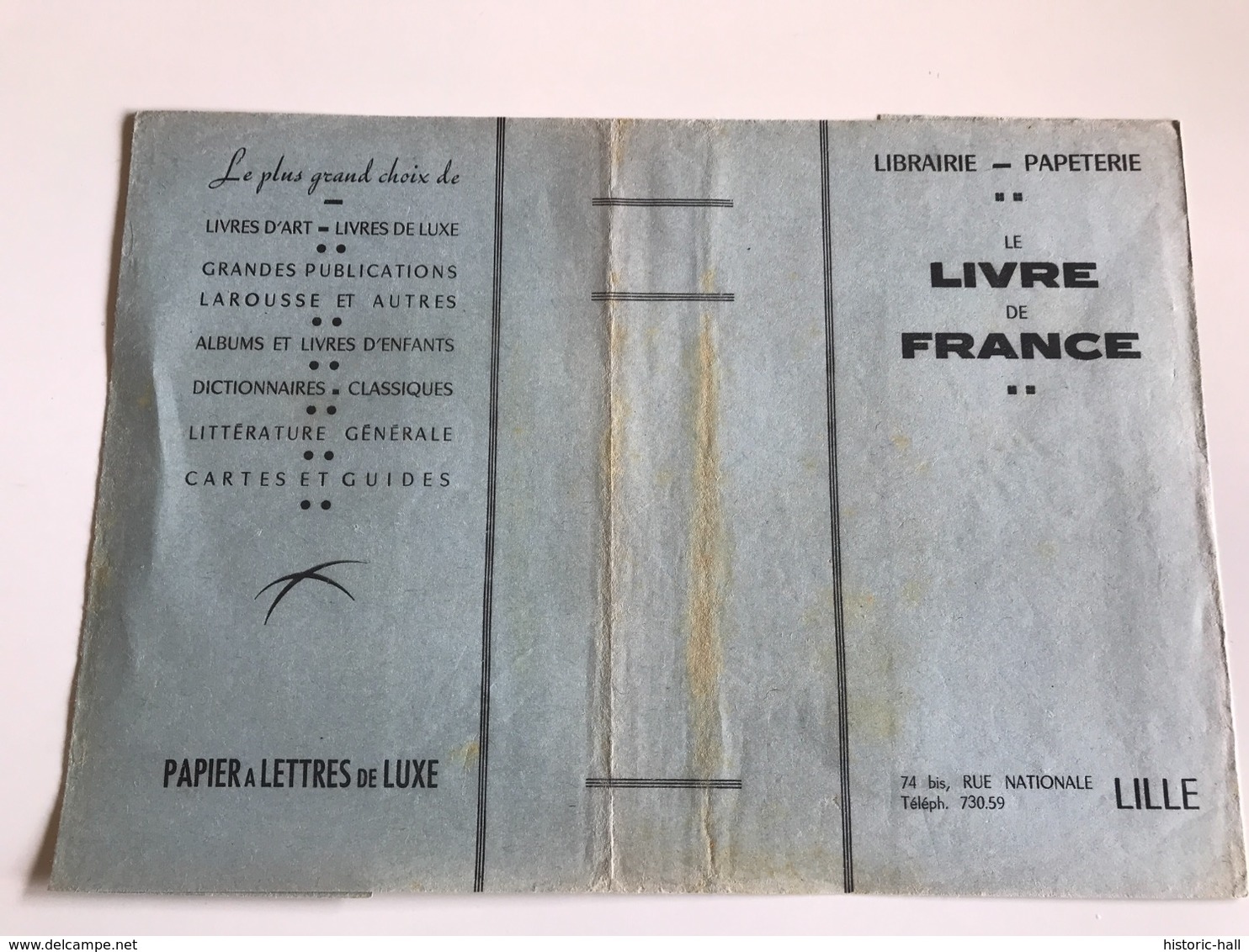 Protege Livre - Libraire Papeterie LE LIVRE DE FRANCE - LILLE - L