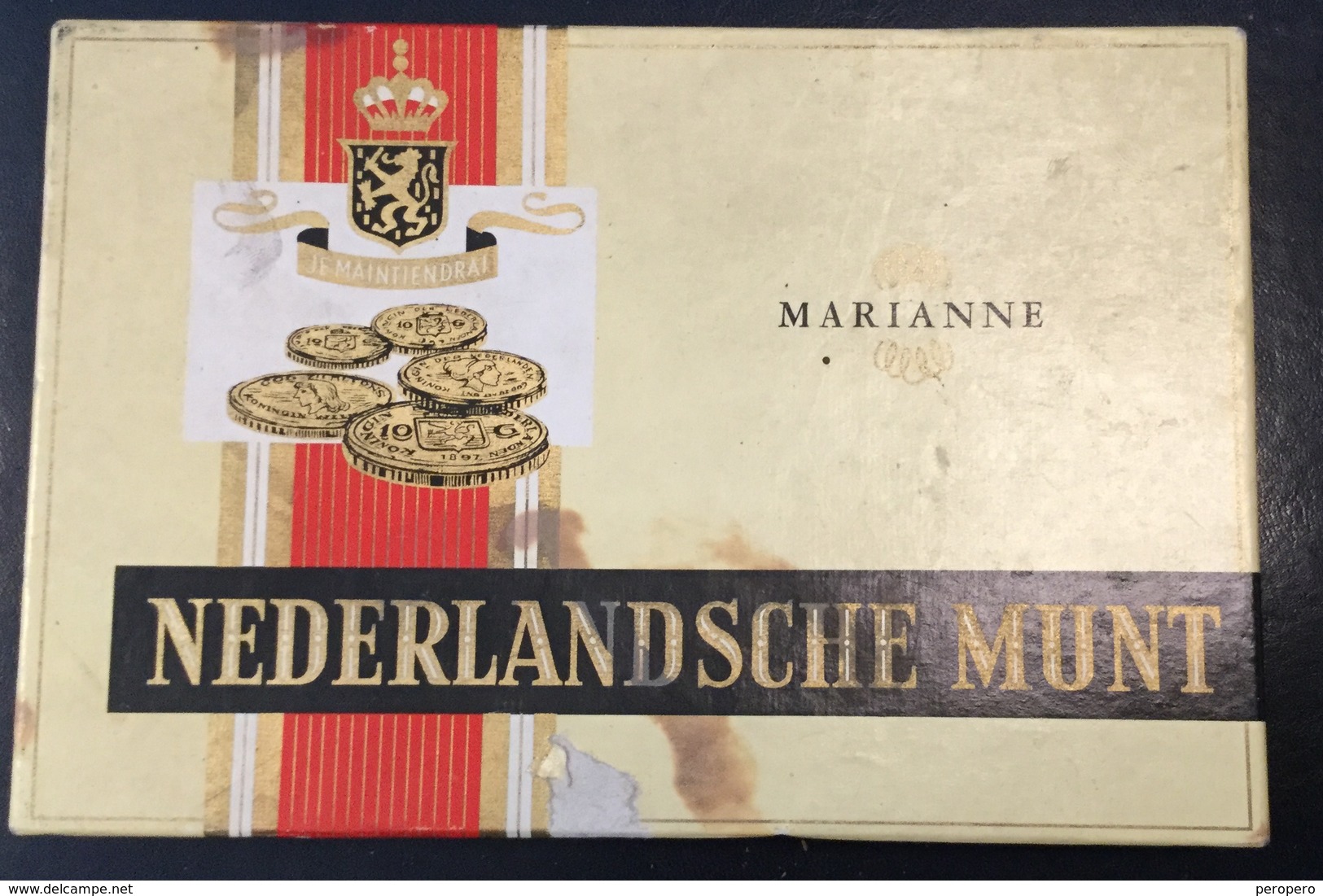 FULL    TOBACCO  BOX    CIGARS   MARIANNE  NEDERLANDSCHE MUNT - Empty Tobacco Boxes