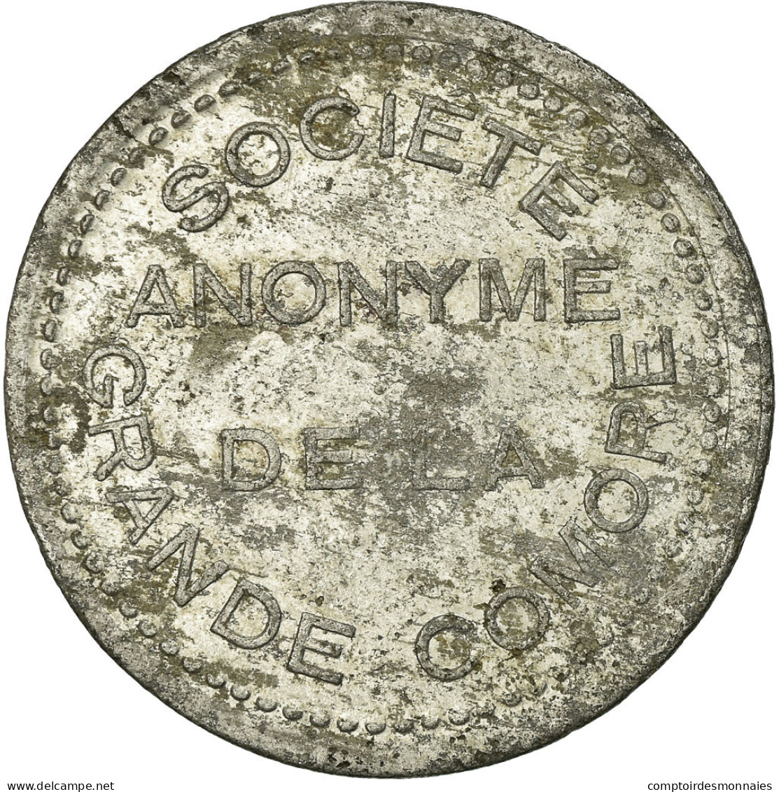 Monnaie, Comores, Société Anonyme De La Grande Comore, 25 Centimes, TB+ - Noodgeld