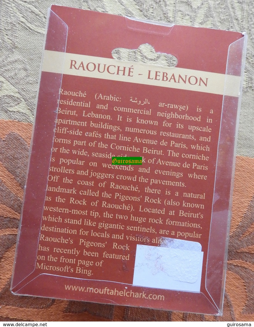 Liban - Raouché (Beyrouth) - élément Souvenir Dans Sa Boîte D'origine - Années 2000 - Autres & Non Classés