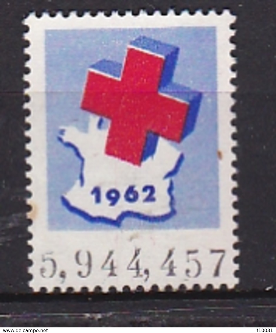 Timbre Erinnophilie  CROIX ROUGE 1962 - Croce Rossa