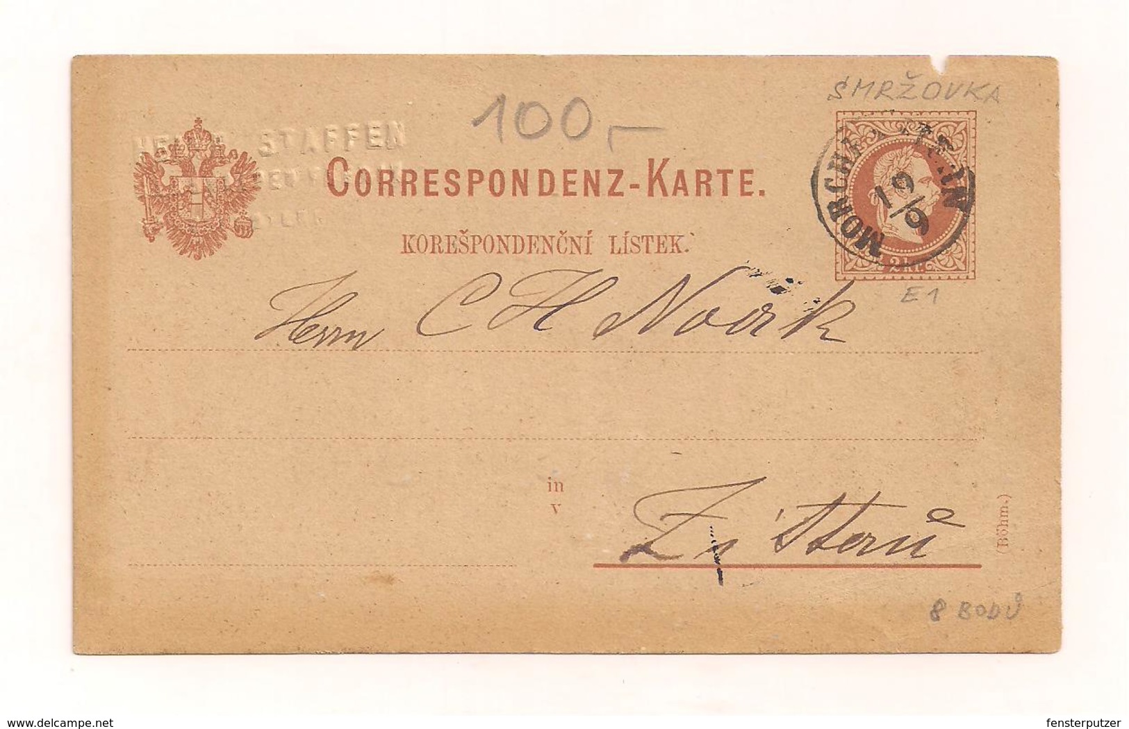 Correspondenz-Karte - 19.9.1879 - Echt Gelaufen - Siehe Bild - Non Classés