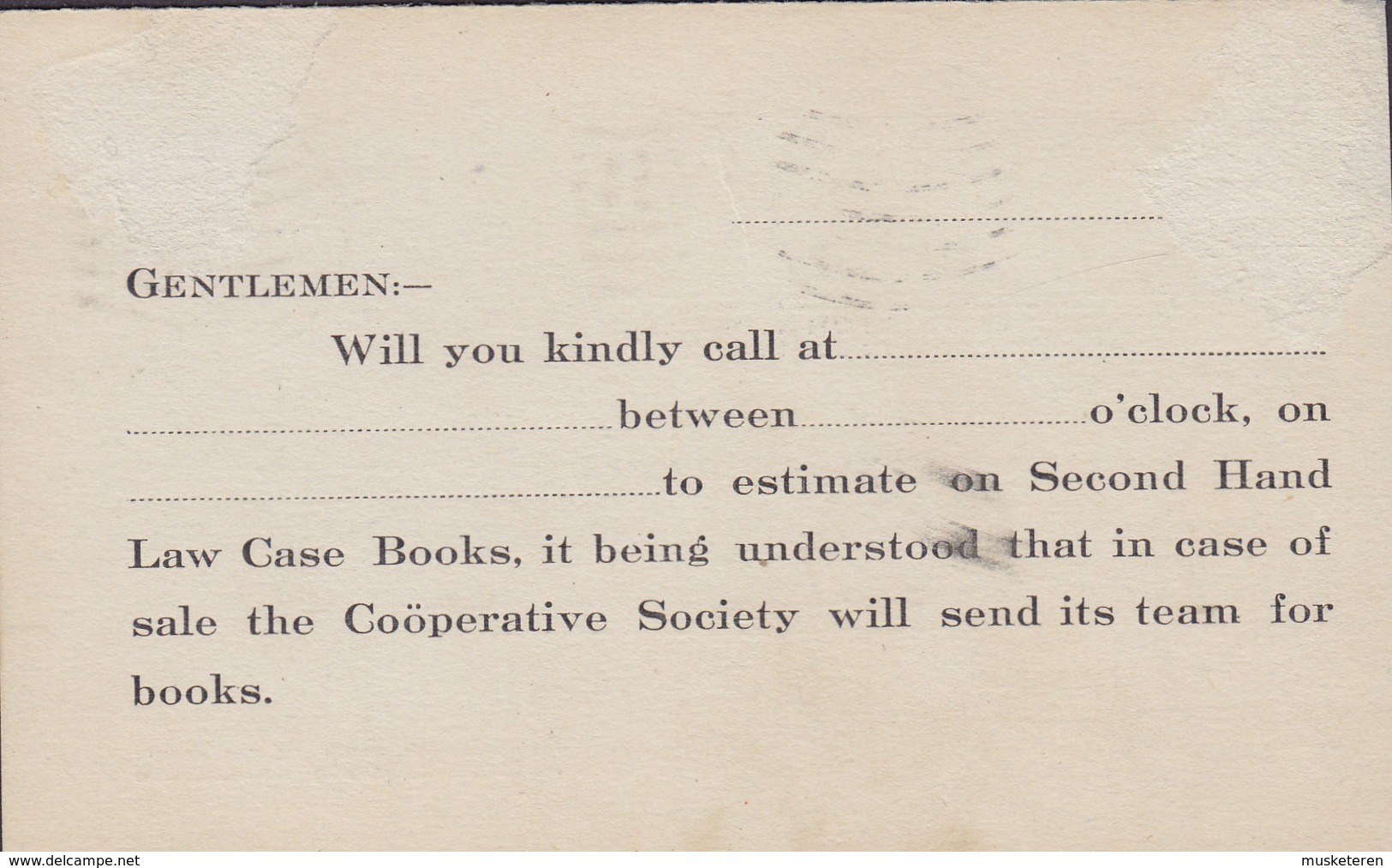 United States Postal Stationery Ganzsache Martha Washington PRIVATE Print HARVARD COOPERATIVE SOCIETY Cambridge Mass. - Other & Unclassified