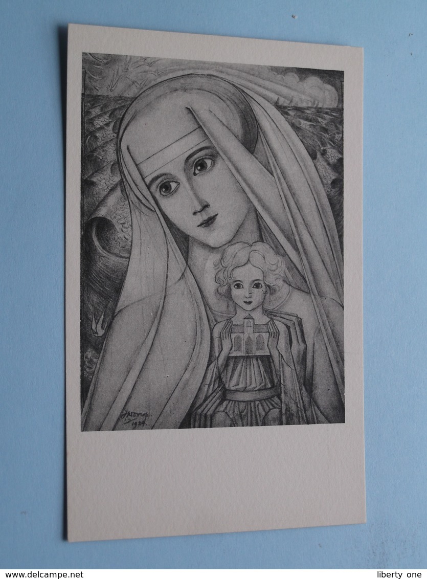 MADONNA EN KERK : Jan TH. Toorop ( Uitg. Vorst & Tas 1929 / Toorop Mapje N°.II ) > ( Zie / See / Voir Photo ) ! - Toorop, Jan