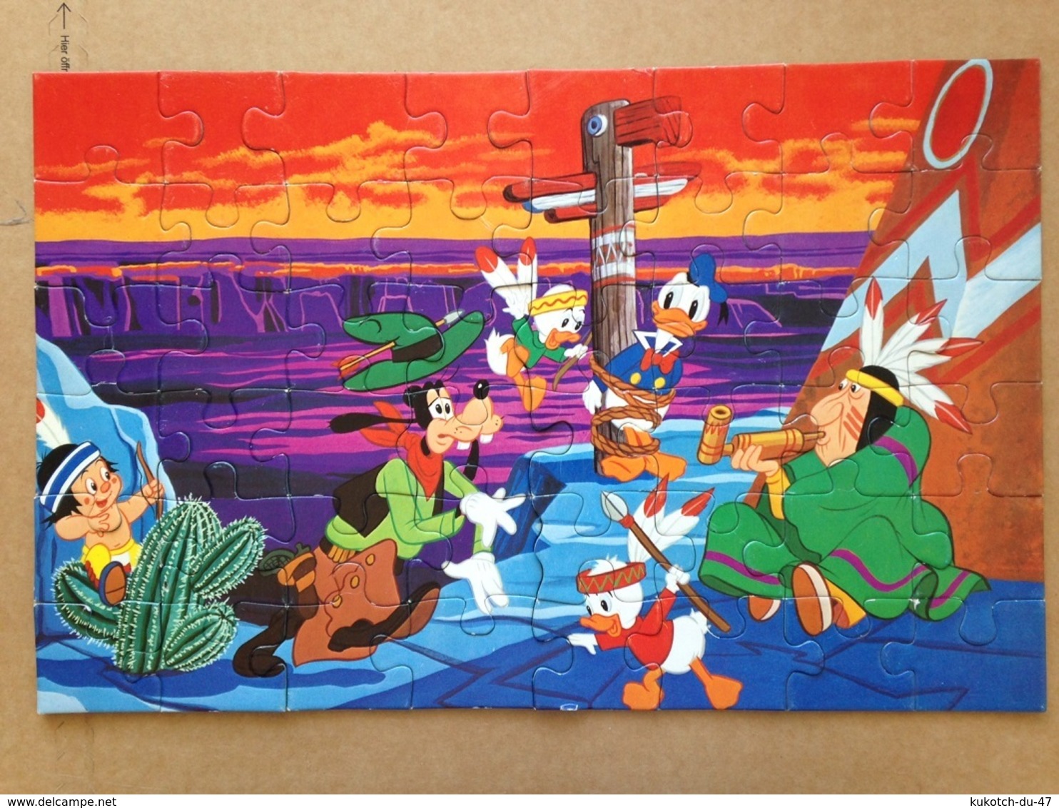 Disney - Puzzle "Donald Au Farwest" - 1980 - Andere & Zonder Classificatie