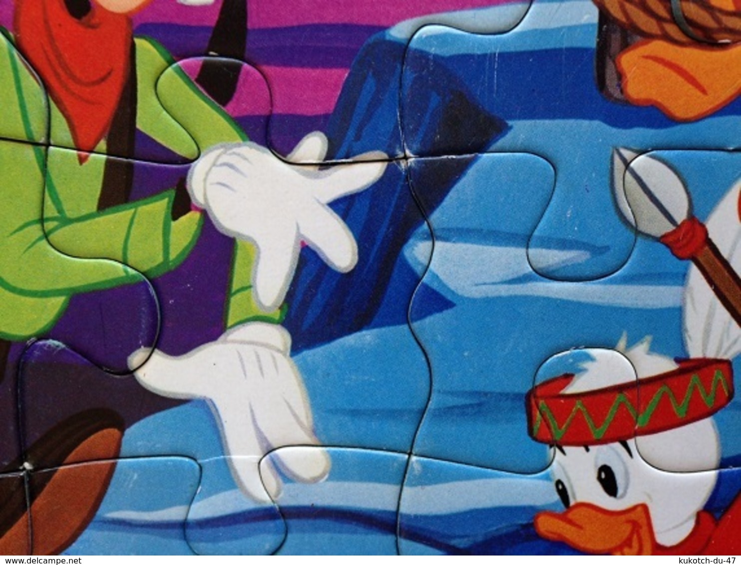 Disney - Puzzle "Donald Au Farwest" - 1980 - Andere & Zonder Classificatie