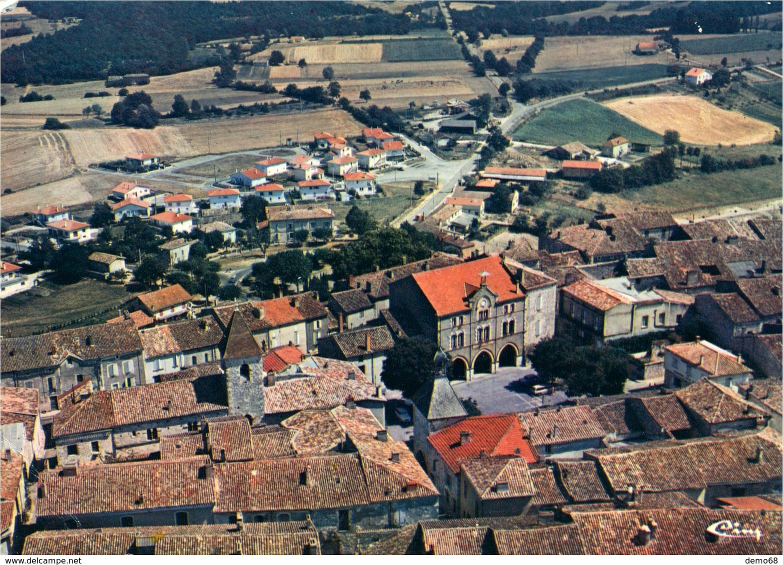 Tournon D'Agenais Lot Et Garonne CPA 47 Vue Aérienne - Tournon D'Agenais