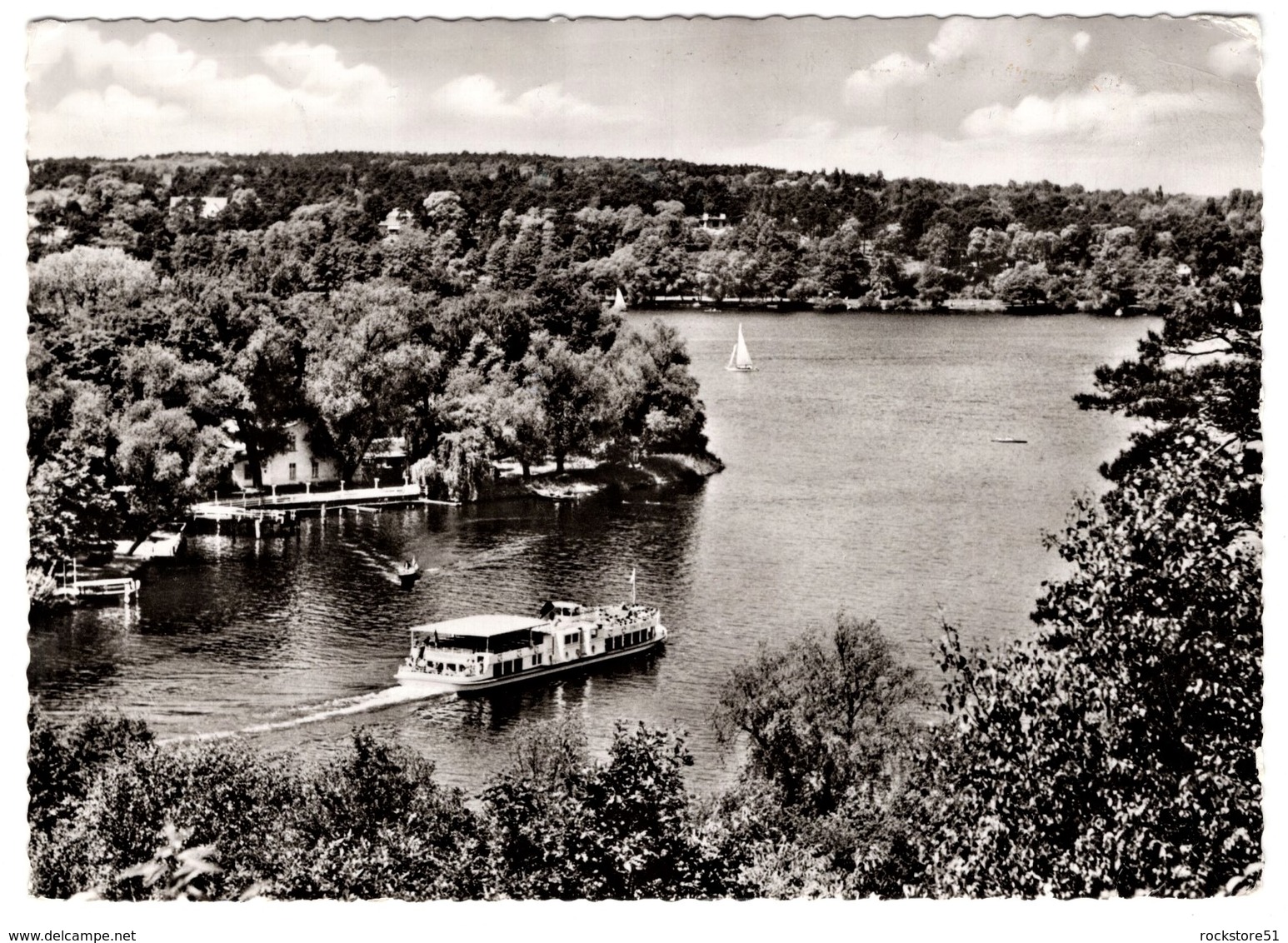 Stern Und Kreisschiffarht Berlin Zehlendorf MS Erns Reuter Vor Insel Lindwerder - Zehlendorf