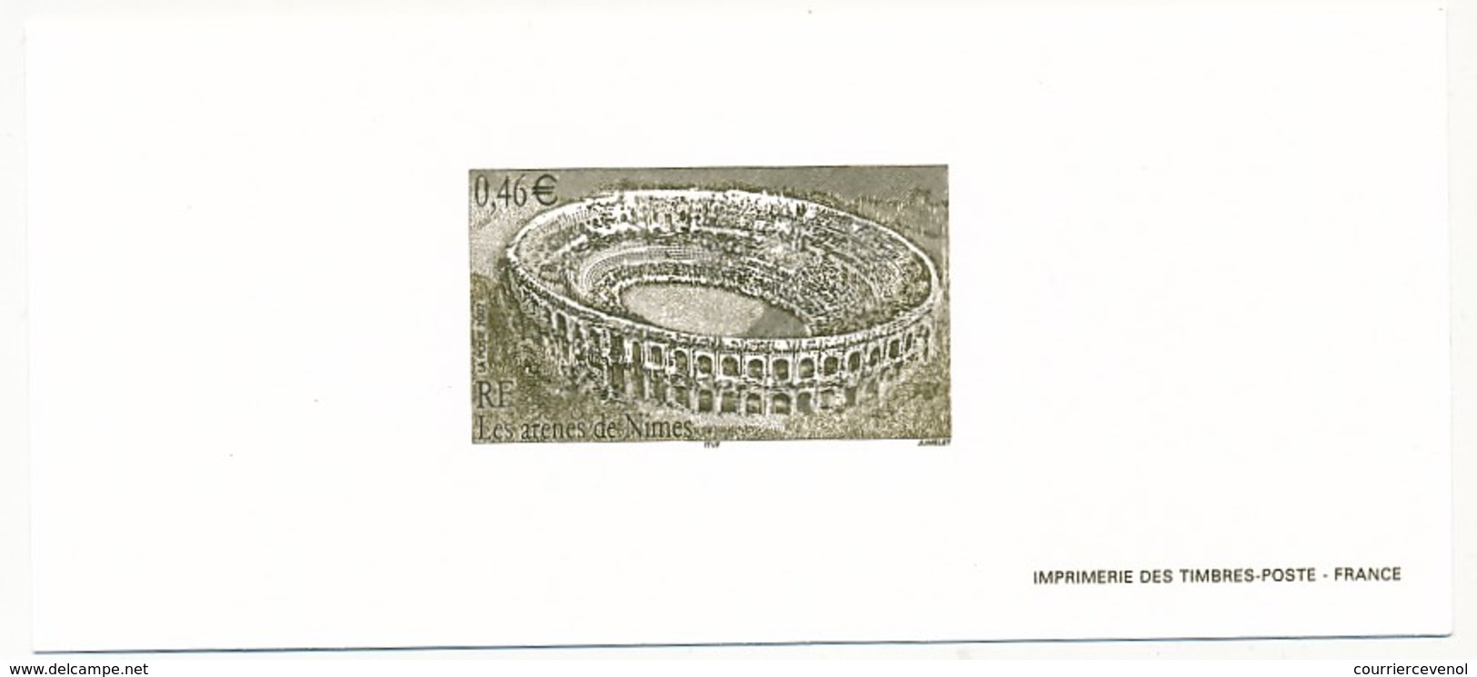 FRANCE - Gravure Du Timbre 0,46E NIMES - Luxury Proofs