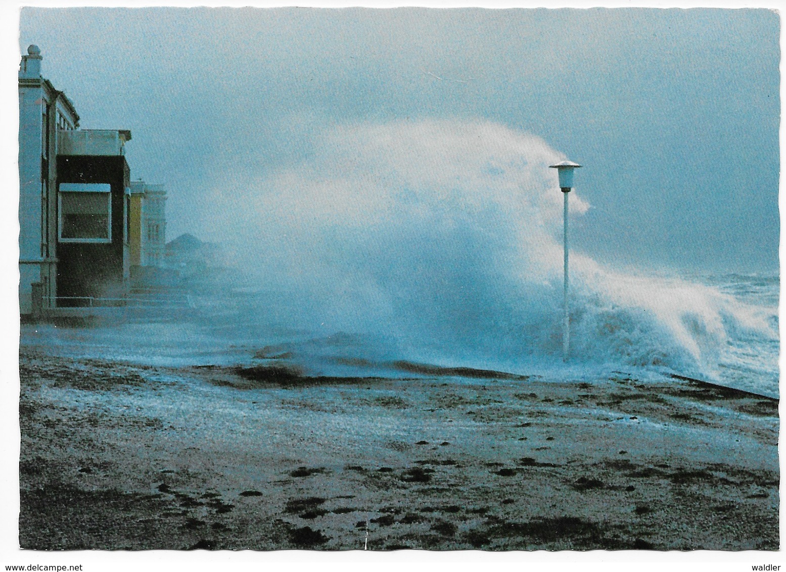 2982  NORDSEEBAD NORDERNEY  -  STURMFLUT AM WESTSTRAND - Norderney