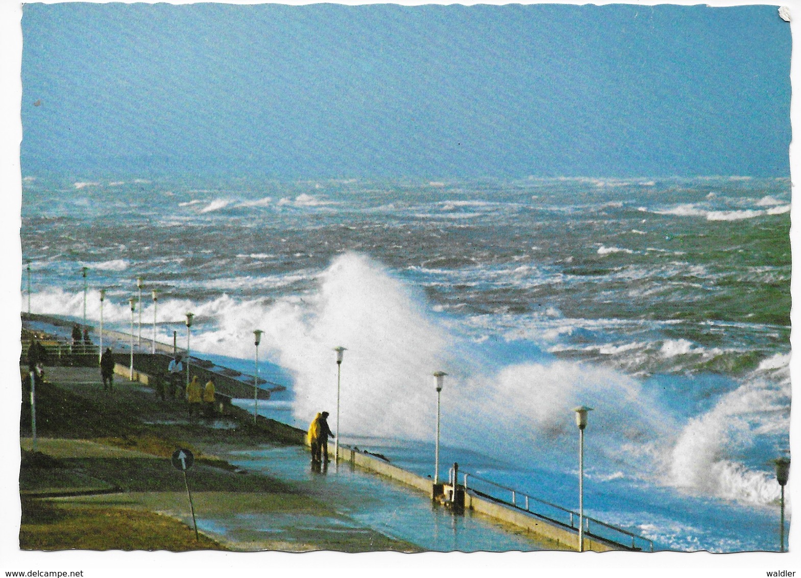 2982  NORDSEEBAD NORDERNEY  -  STURMFLUT - Norderney