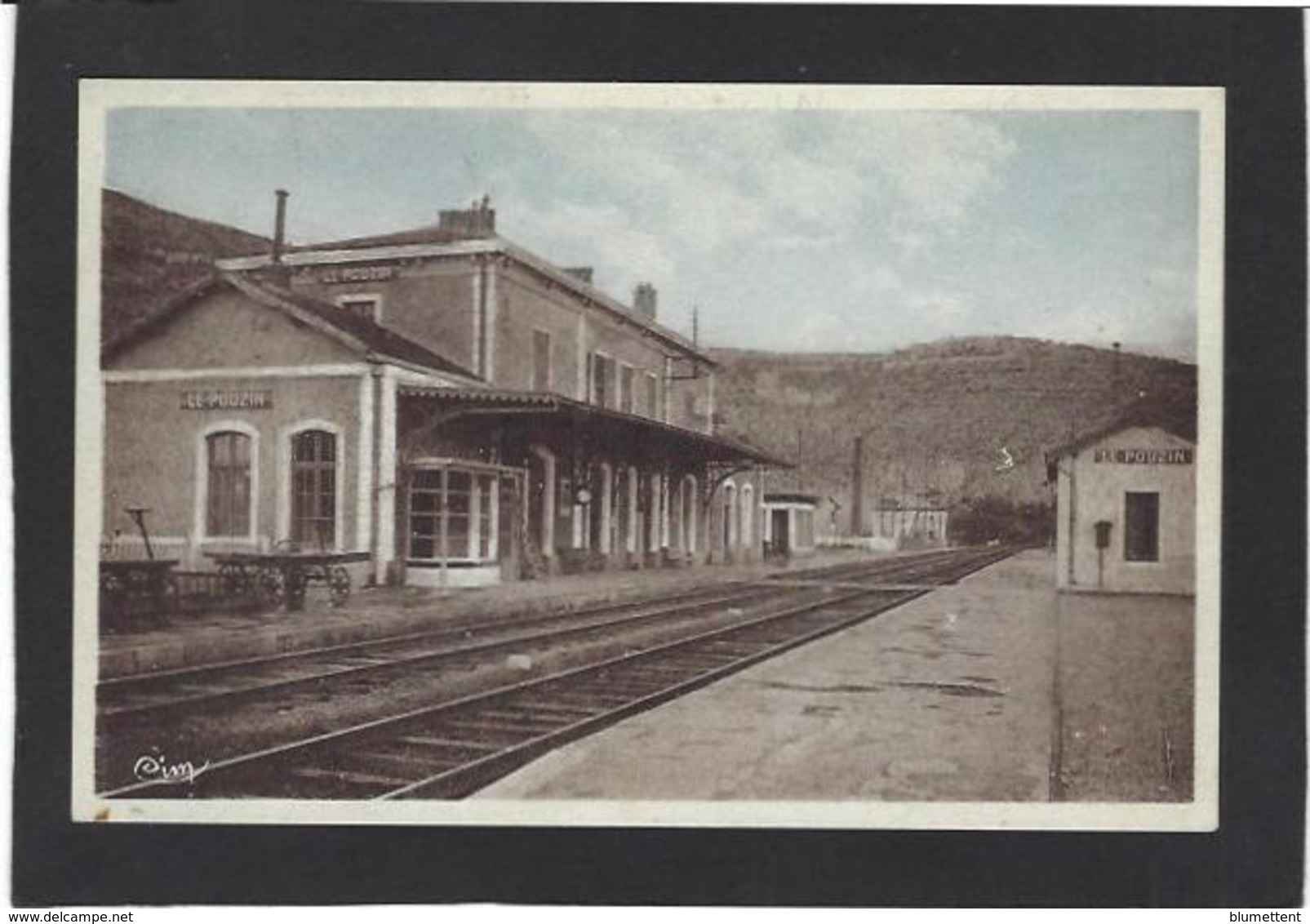 CPA Ardèche 07 Le Pouzin Gare Chemin De Fer Station Non Circulé - Le Pouzin