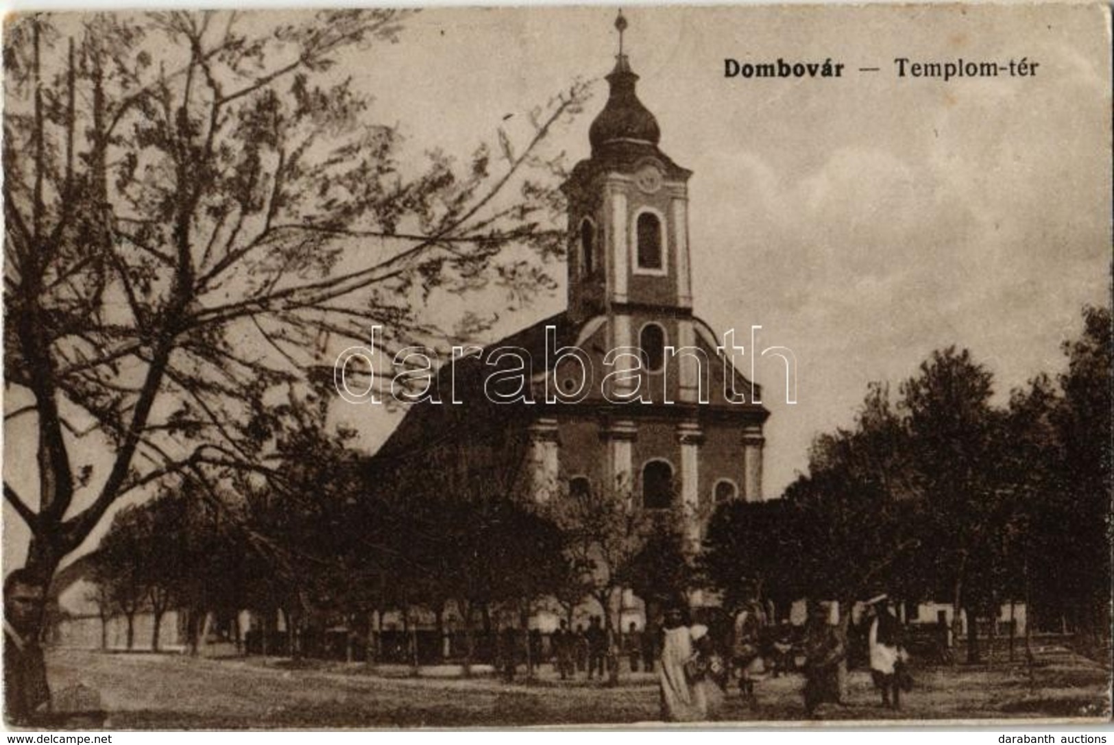 T2/T3 1918 Dombóvár, Templom Tér, Római Katolikus Templom (EK) - Unclassified