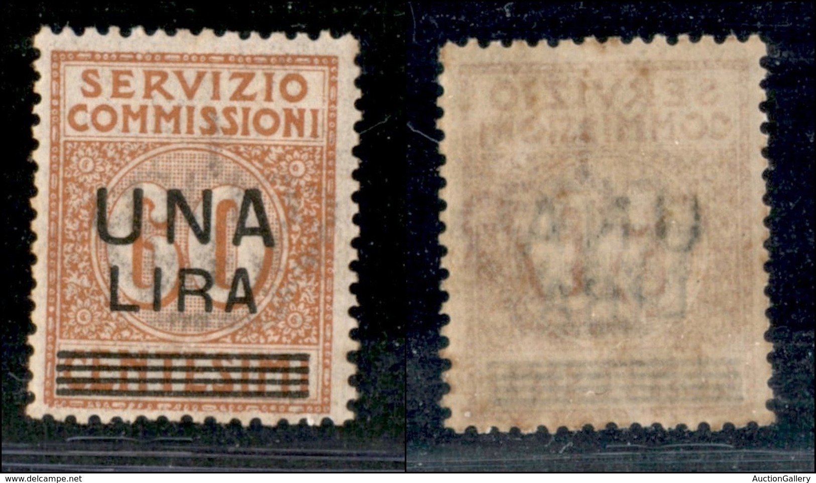 REGNO - 1925 - 1 Lira Su 60 Cent (5) - Gomma Integra (275) - Otros & Sin Clasificación