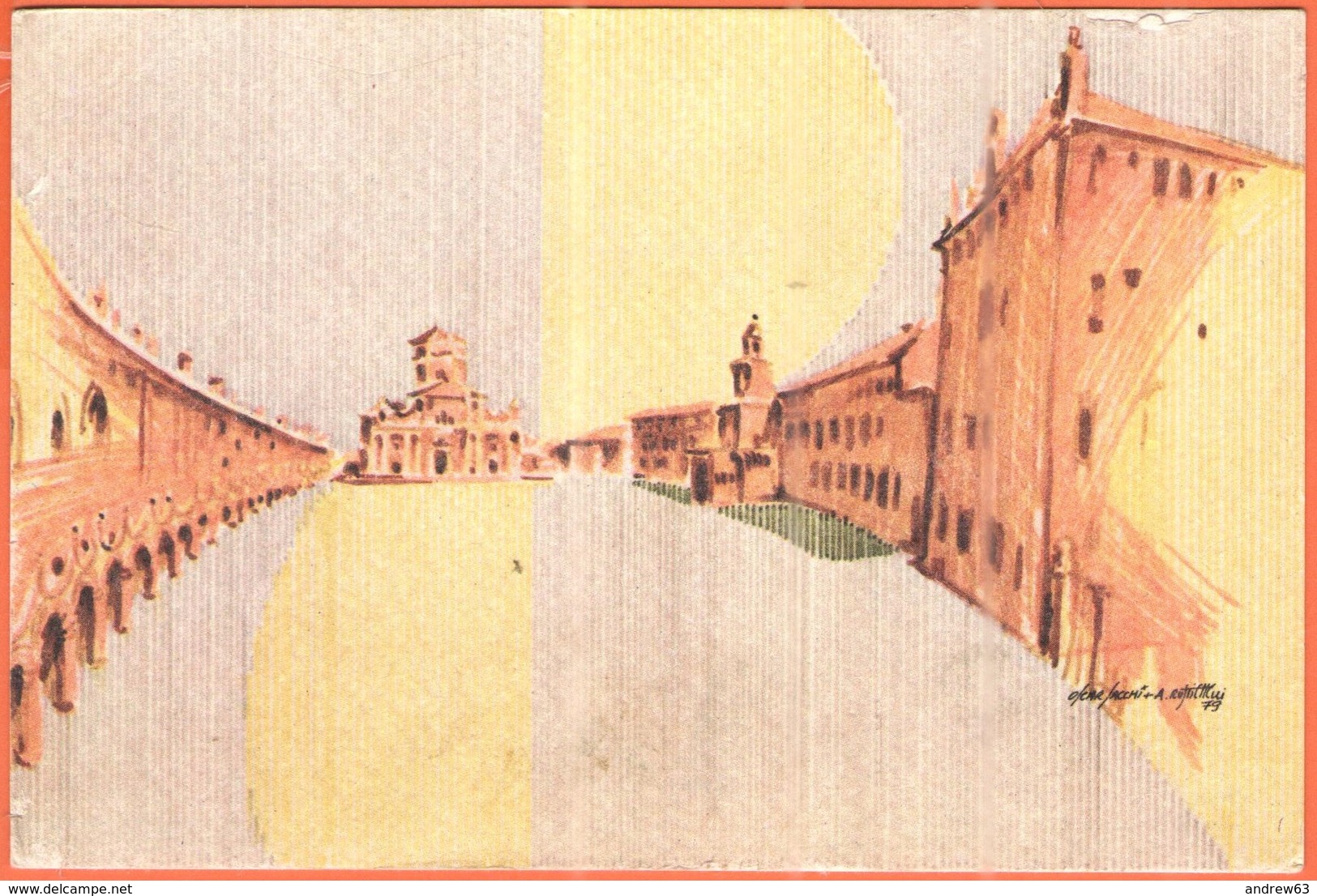 ITALIA - ITALY - ITALIE - Carpi, Piazza Martiri, Disegno Di O.Sacchi E A. Rustichelli - Not Used - Carpi