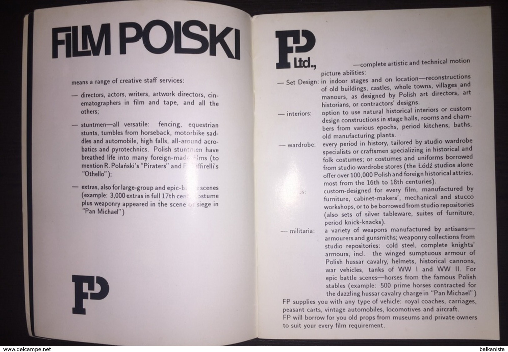 Film Polski: Catalogue Of Production Services [Poland; Cinema] - Sonstige & Ohne Zuordnung