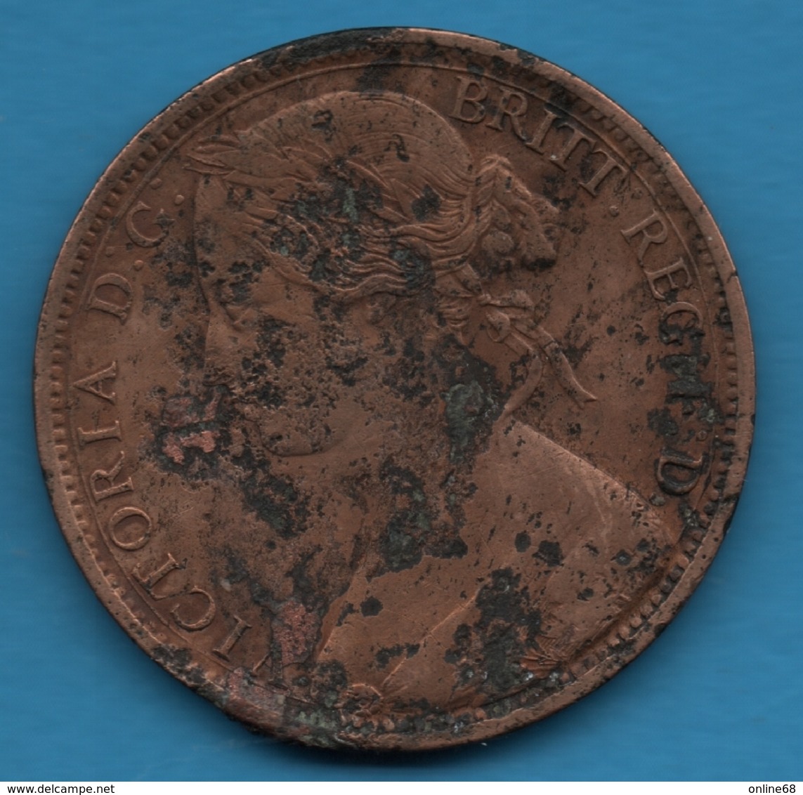 UK 1 Penny 1862  KM# 749 Victoria - D. 1 Penny