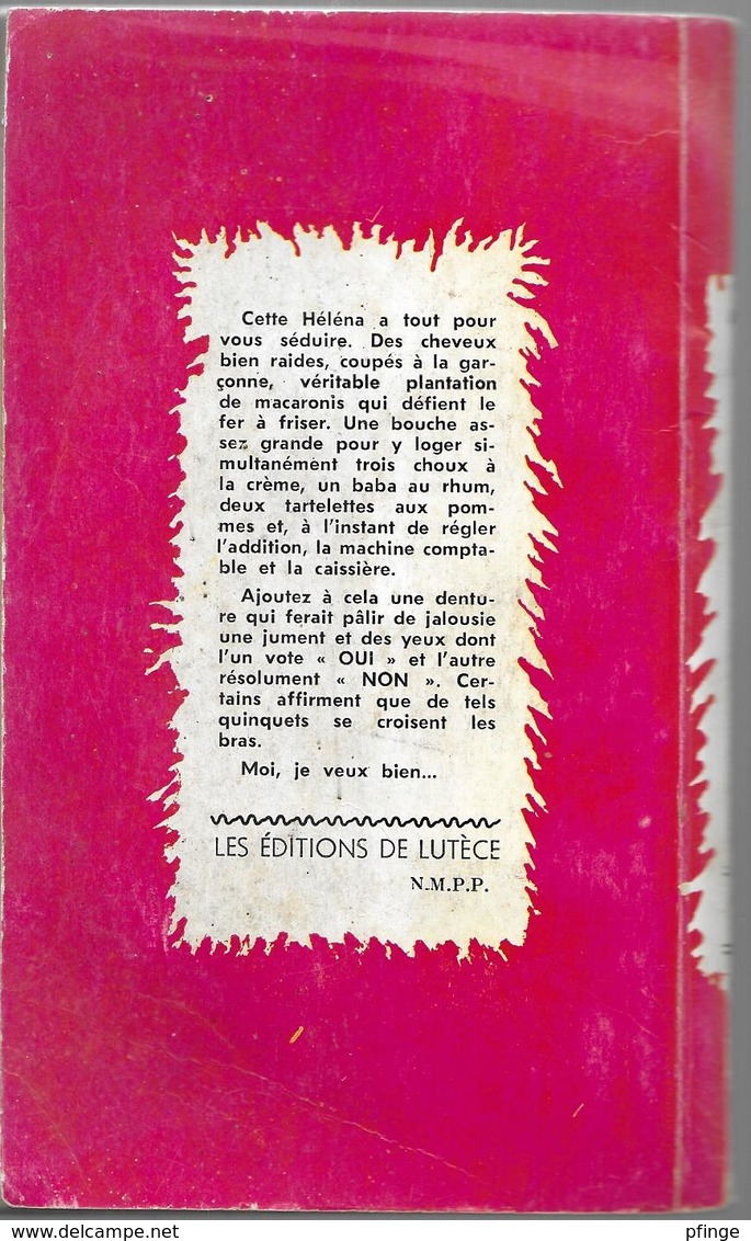 Salade D'espions Par Alban Savignac - Série Noire Et Rose N°12 - Lutèce, Ed. De