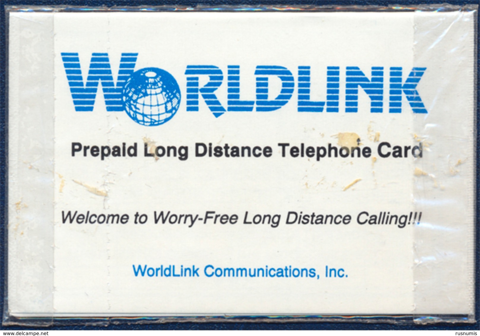 US - USA WORLDLINK 5 UNITS PHONECARD TELEPHONE CARD CARDEX 94 AMSTERDAM NETHERLANDS WIND MILL MINT SEALED QTY 1.000 - Worldlink