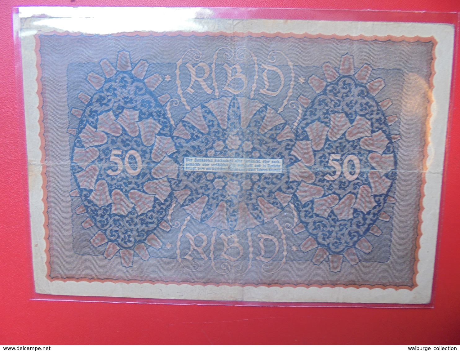 Reichsbanknote 50 MARK 1919 CIRCULER (B.1) - 50 Mark