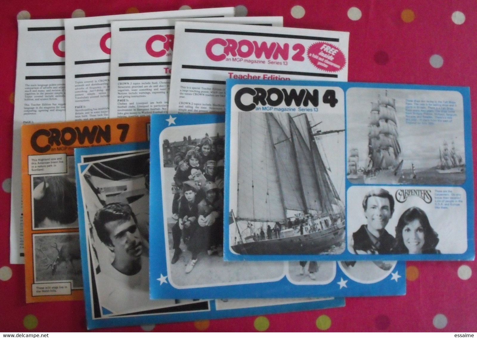 Lot De 8 Revues En Anglais. Crown . 1979 - Englische Grammatik