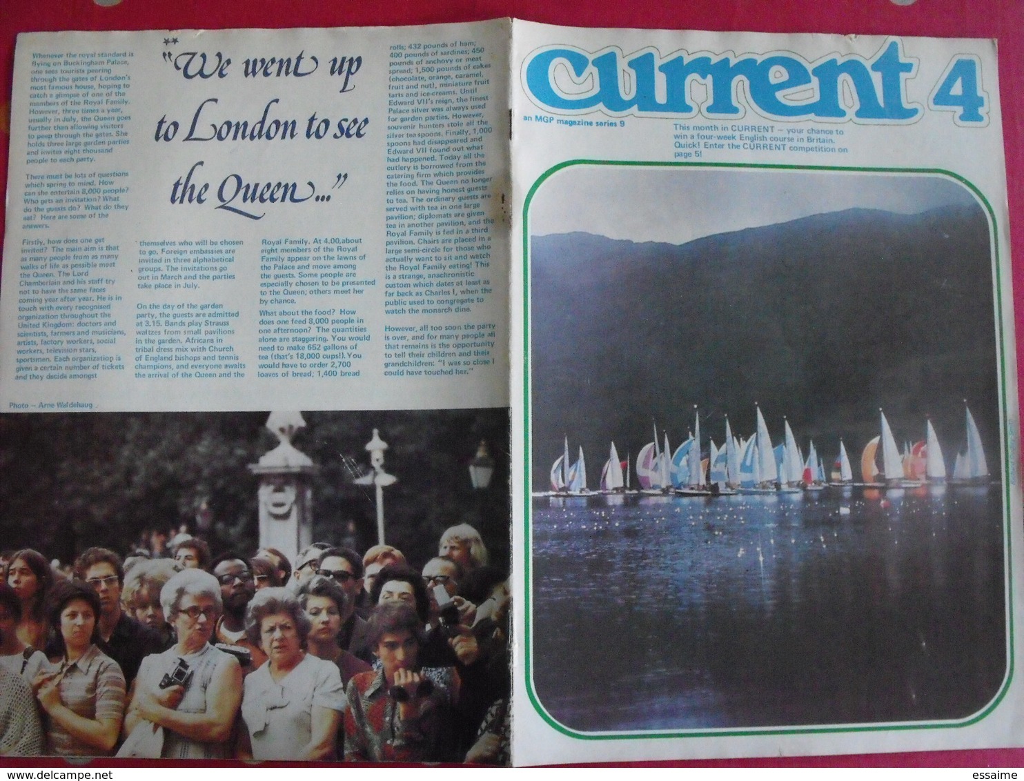lot de 9 revues en anglais. current. 1975