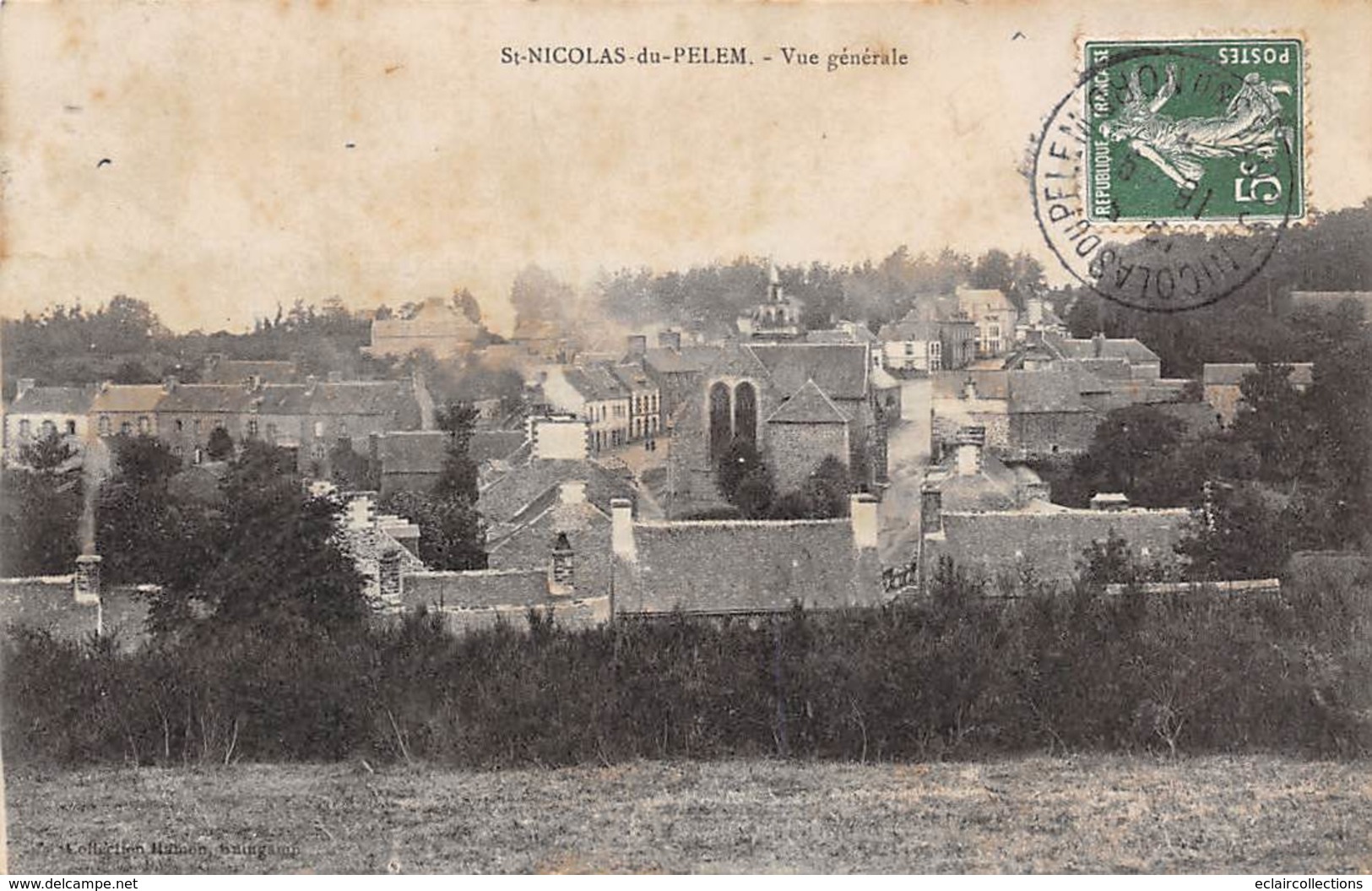 Saint Nicolas Du Pélem       22     Vue Générale             Voir Scan) - Saint-Nicolas-du-Pélem