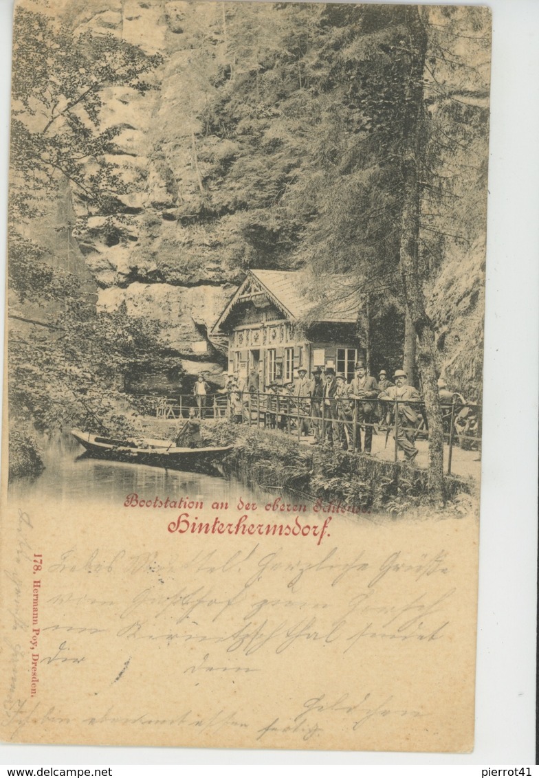 ALLEMAGNE - HINTERHERMSDORF - Bootstation (1898) - Hinterhermsdorf