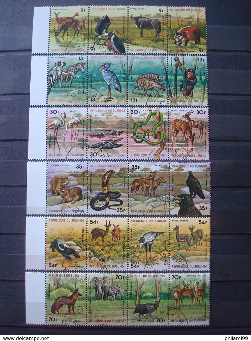 RWANDA ZAIRE MNH** BURUNDI Used / 4 SCANS / NICE THEMA O/w FAUNA, IMPERFORATED, BUZIN - Collections