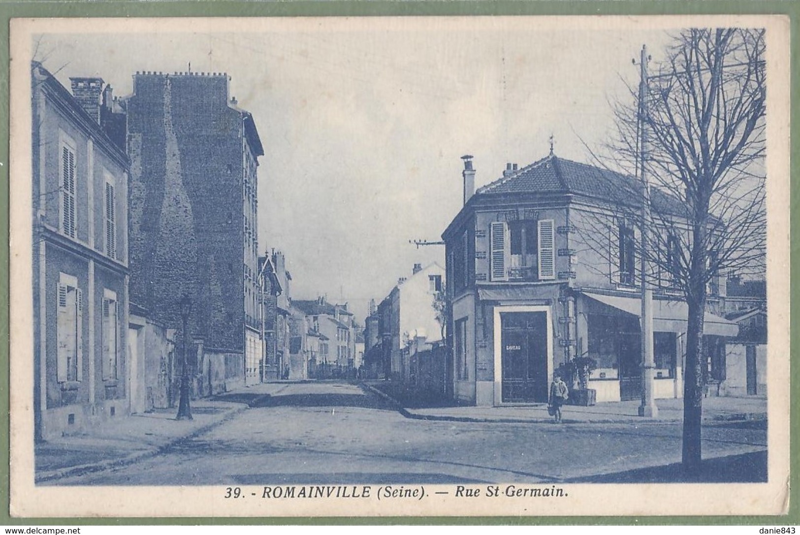 CPA - SEINE SAINT DENIS - ROMAINVILLE - RUE SAINT GERMAIN - Petite Animation, Commerces - Photo-édition Tournelles Paris - Romainville