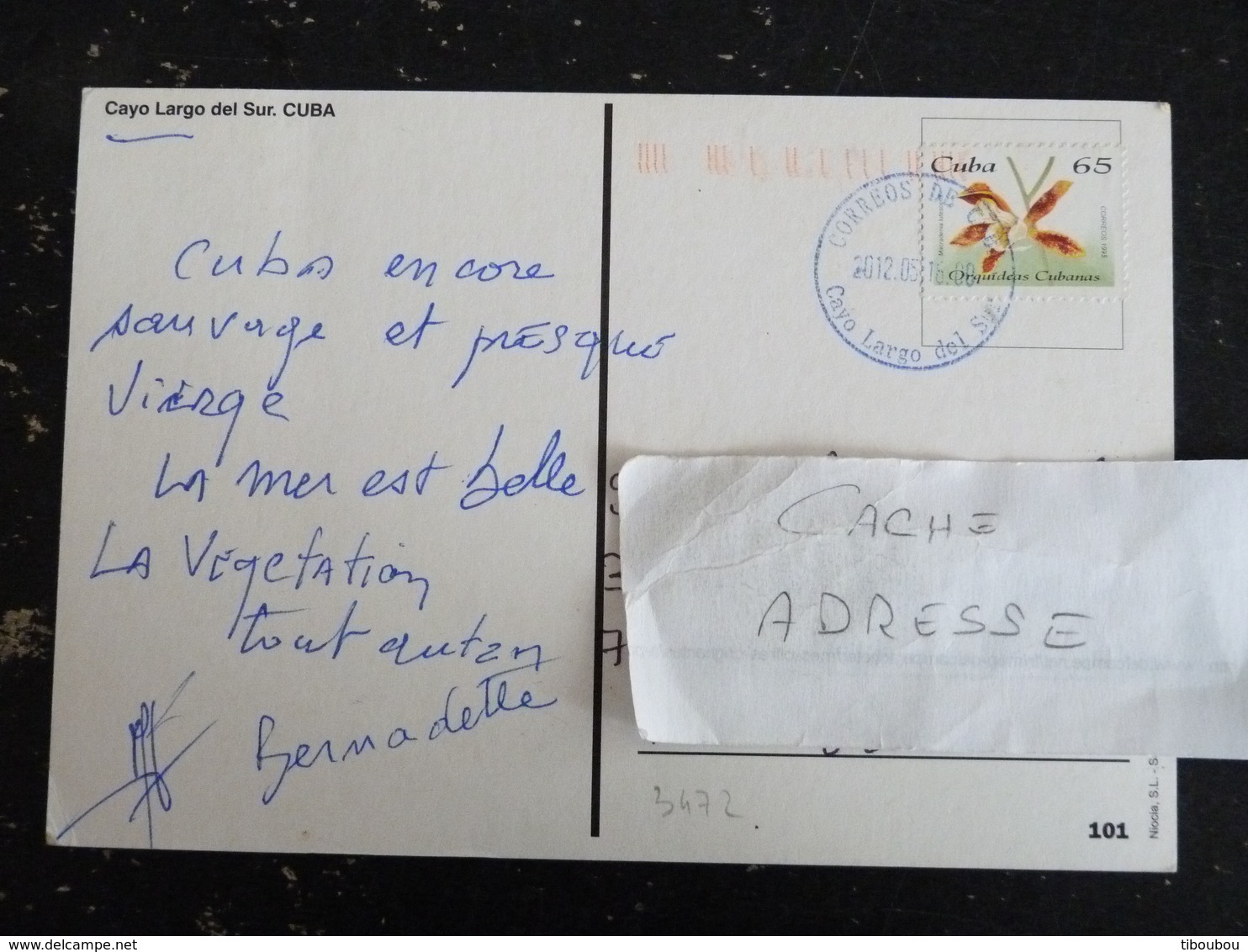 LETTRE CUBA YT 3472 FLORE FLEUR ORCHIDEE - CAYO LARGO DEL SUR - Brieven En Documenten