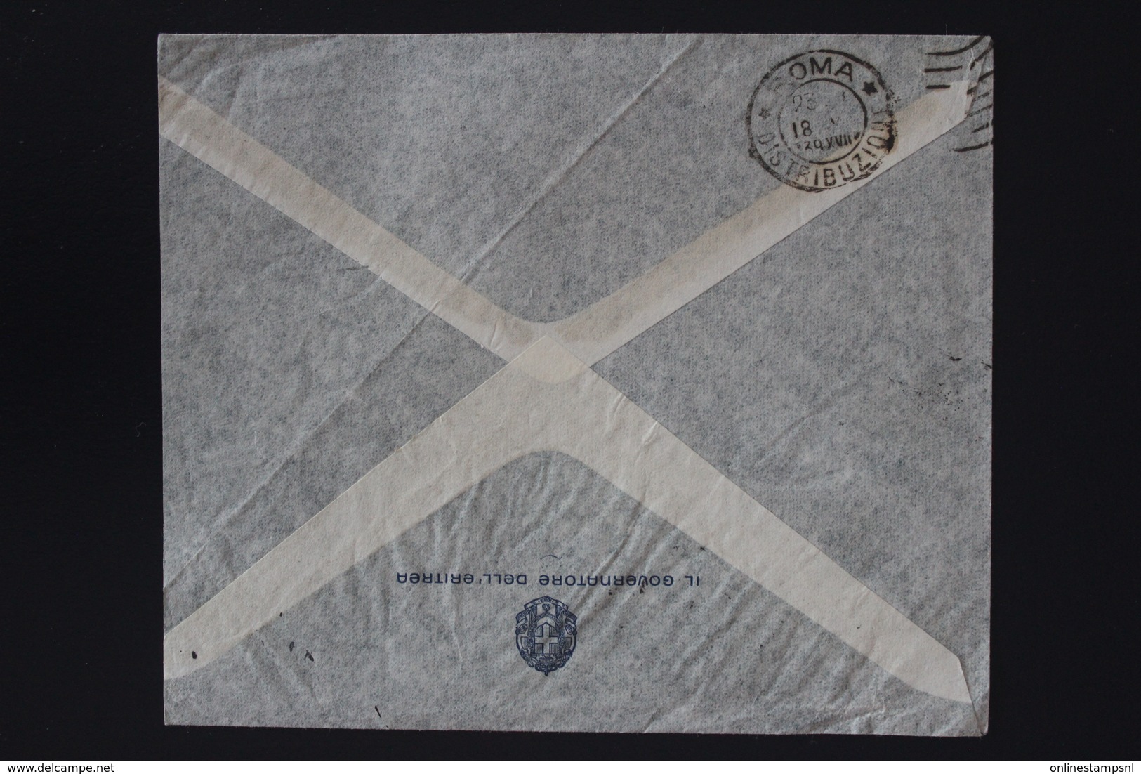 Italy Ethiopia Sa Nr AE 21 AOI AE4  Airmail Cover ADIS ABEBA -> MINISTERO DELL'AERONAUTICA  ROMA 1939 - Ethiopie