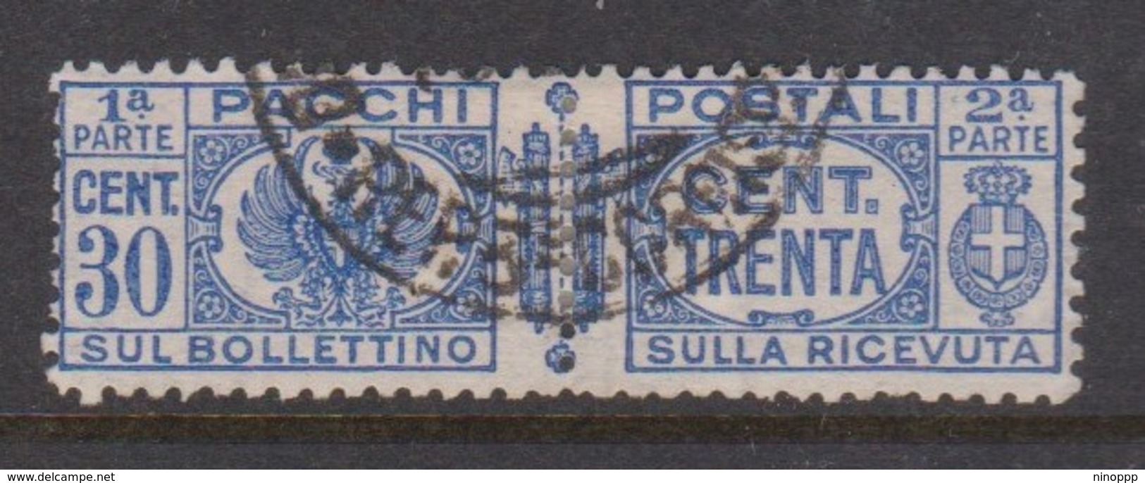 Italy PP 27 1927-32 King Victor Emanuel ,parcel Post, 30c Ultra,Used - Postpaketten