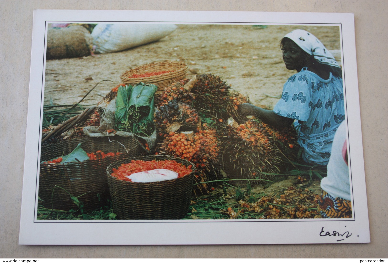 Africa, Ghana - Old Postcard  - Market - Ghana - Gold Coast