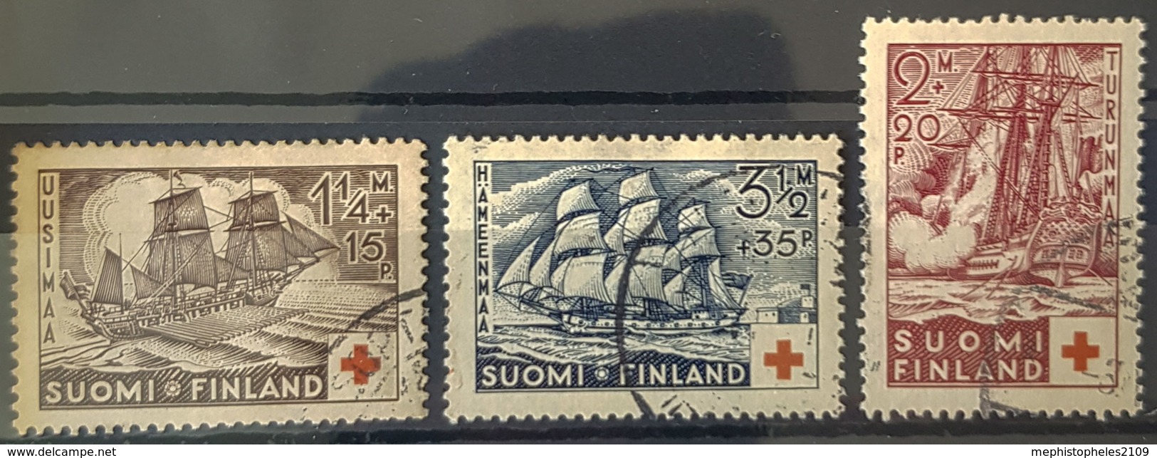 FINLAND - Canceled - Sc# B24, B25, B26 - Uusimaa, Hämeenmaa, Turunmaa - Gebraucht