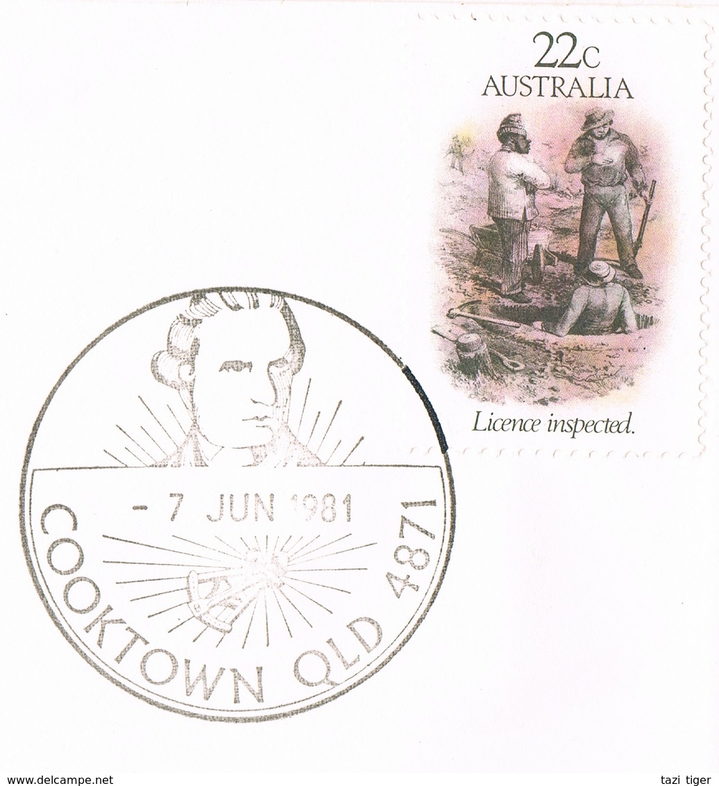 AUSTRALIA • 1981 • Gold Rush Set • Souvenir Cover Cancelled At Cooktown, Qld - Storia Postale