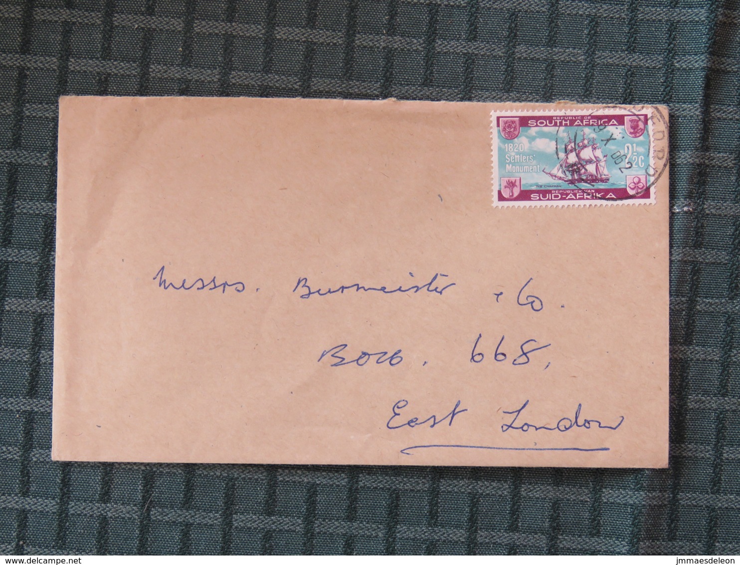 South Africa 1962 Cover Local To East London - Ships - Carnets