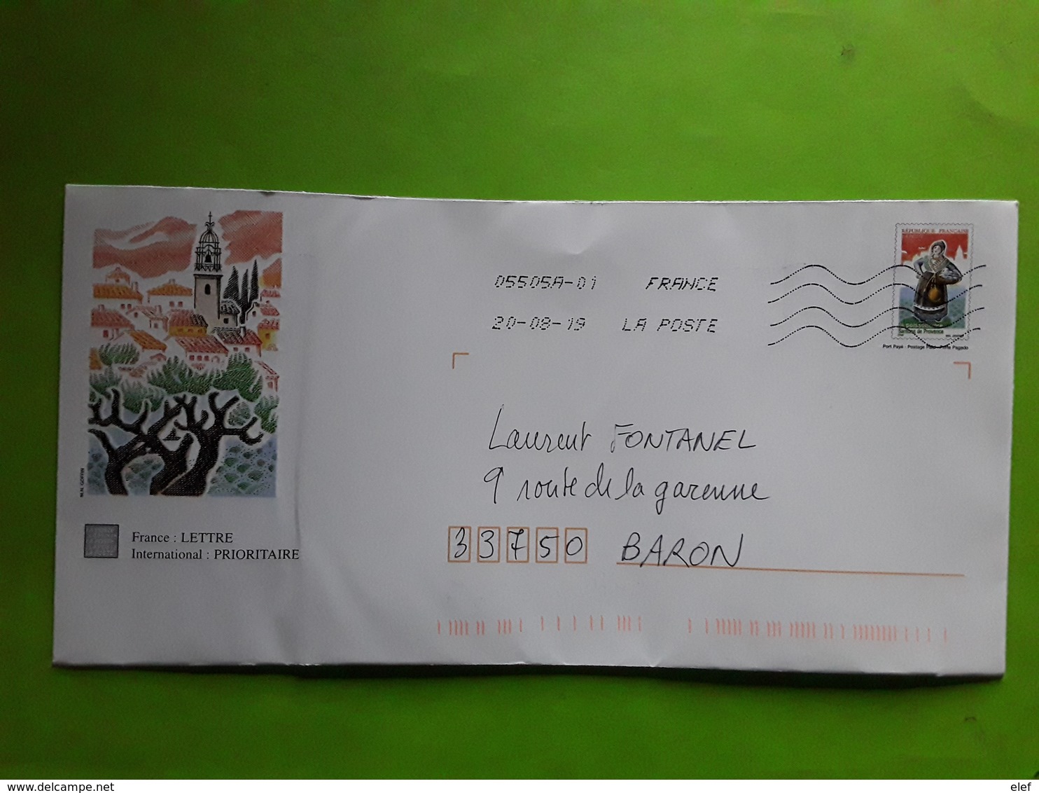 Lettre Entier Postal SANTONS DE PROVENCE , La Poissonniere Obl TB - AK Mit Aufdruck (vor 1995)